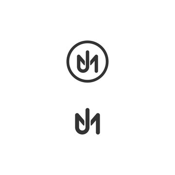 JM Or MJ Logo Monogram