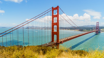 Golden Gate from above Fort Point