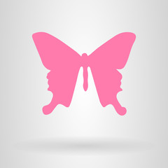 Silhouette of a butterfly