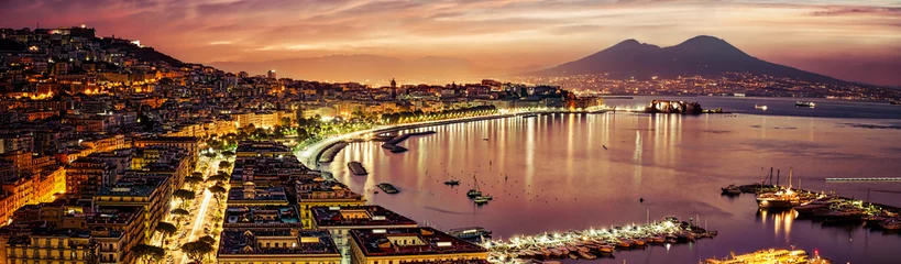 Selbstklebende Fototapete Neapel Neapel Pano