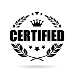 Certified vector icon
