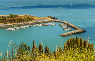 Golden Gate Horseshoe bay from above Fort Point