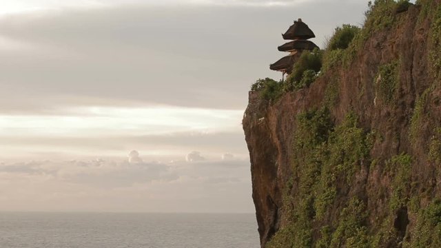 Sunset at Pura Luhur Uluwatu. Bali island Indonesia.