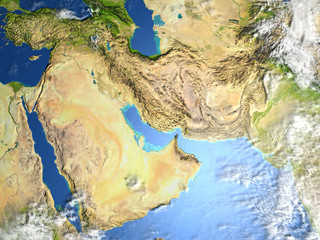 Arab Peninsula on planet Earth