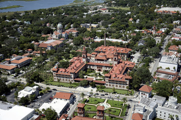 Obraz premium Flagler College St Augustine Aerial View