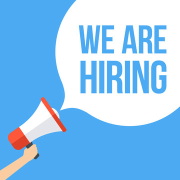 We Are Hiring Megaphone Banner