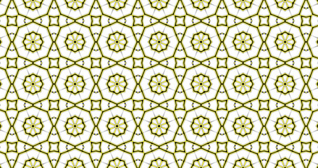 Naklejka premium Abstract interwoven ornate geometric luxury pattern