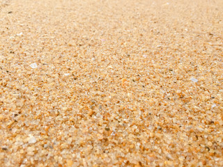 Abstract natural sandy beach closeup, seacoast background. Space surface for text