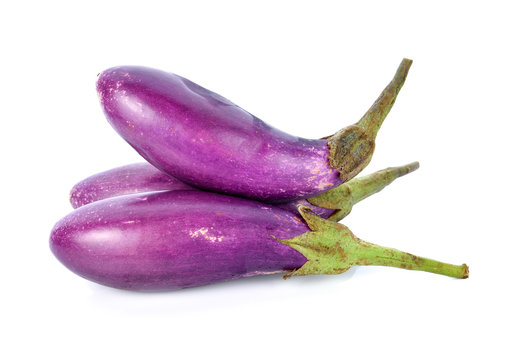 eggplant vegetable on white background
