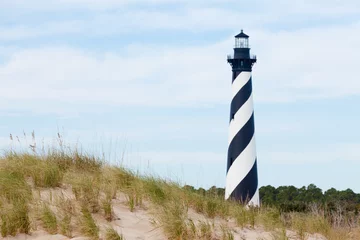 Fototapete Leuchtturm Cape Hatteras Lighthouse vom Strand NC USA gesehen?