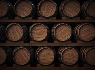 Wine barrels