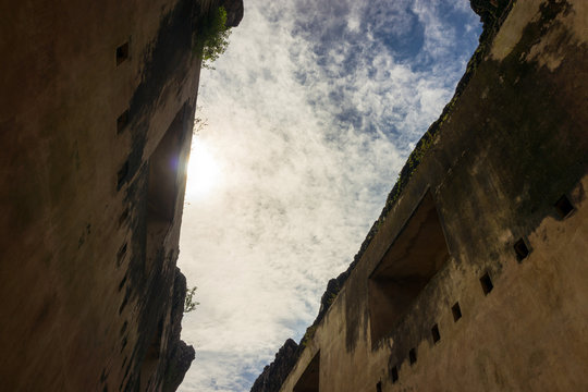 Few to sky from kenongo building ruin
