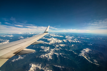 Mt. Rainier from a plane
