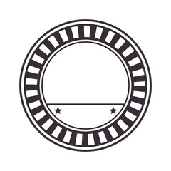 Fototapeta na wymiar circle seal stamp frame vector illustration design
