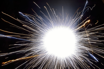 Firecrackers on occasion of Indian festival of light