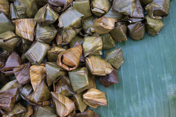 Bananas with Sticky Rice (Khao Tom Mat or Khao Tom Pad)