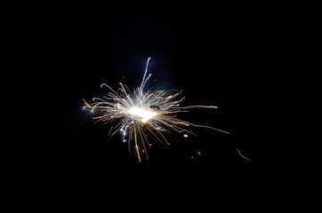 Firecrackers on occasion of Indian festival of light.