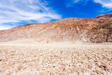 Badwater Basin salty crust Death Valley NP CA USA