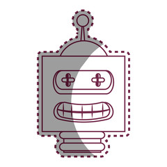 robot electric toy icon vector illustration design