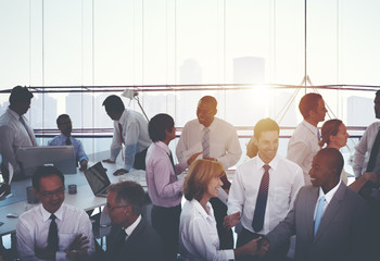 Fototapeta premium Business People Handshake Agreement Corporate Concept