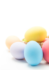 Easter egg on white