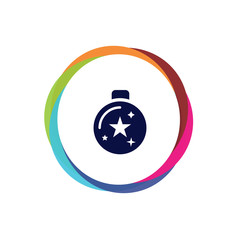 Abstract Multicolor App Button