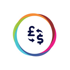 Abstract Multicolor App Button