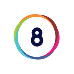 Abstract Multicolor App Button