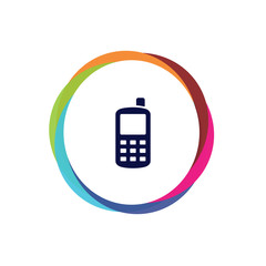 Abstract Multicolor App Button