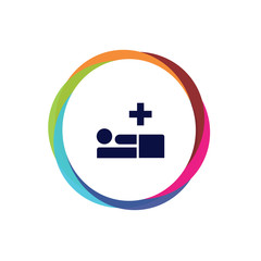 Abstract Multicolor App Button