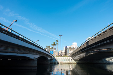 徳島市新町川に架かるしんまちはし