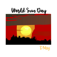 World sun day Logo Vector