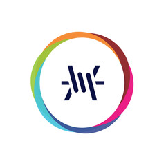 Abstract Multicolor App Button
