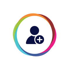 Abstract Multicolor App Button
