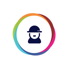 Abstract Multicolor App Button
