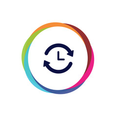 Abstract Multicolor App Button
