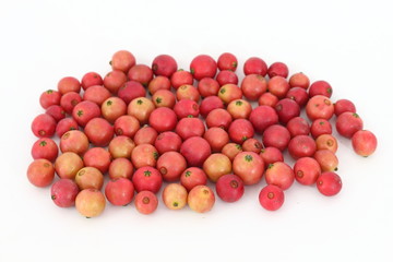 Indian plum On a white background in thailand