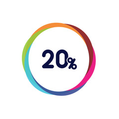 Abstract Multicolor App Button