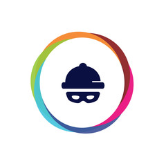 Fototapeta premium Abstract Multicolor App Button