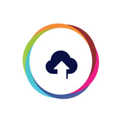 Abstract Multicolor App Button