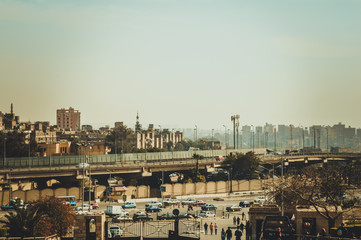 Naklejka premium cityscape background, egypt