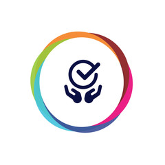 Fototapeta premium Abstract Multicolor App Button