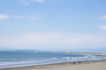 湘南の海の風景