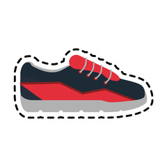 sneaker shoes icon image vector illustration design 