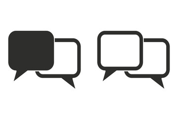 Communication bubble - vector icon.