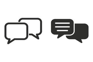 Communication bubble - vector icon.