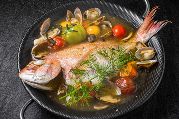 鯛のアクアパッツア　 acqua pazza Italian