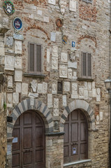Obraz premium Campiglia is a beautiful medieval town that sits on a hill overlooking the surrounding region of Tuscany