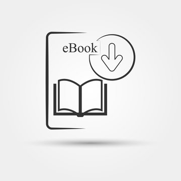 Ebook Download Icon Vector