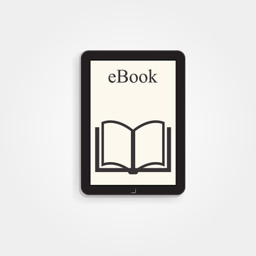 ebook reader kindle, vector